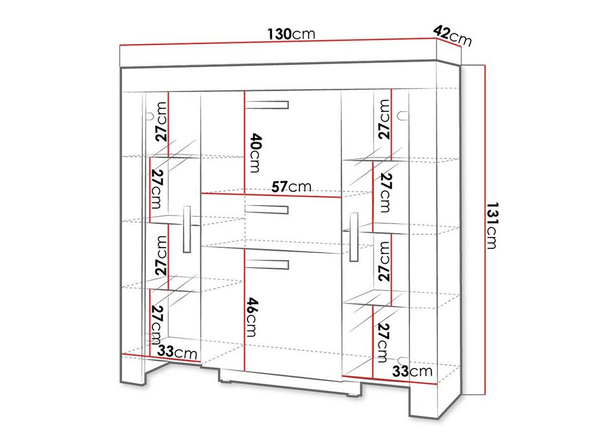 Kомод Melfeli 104 (Сонома Дуб)