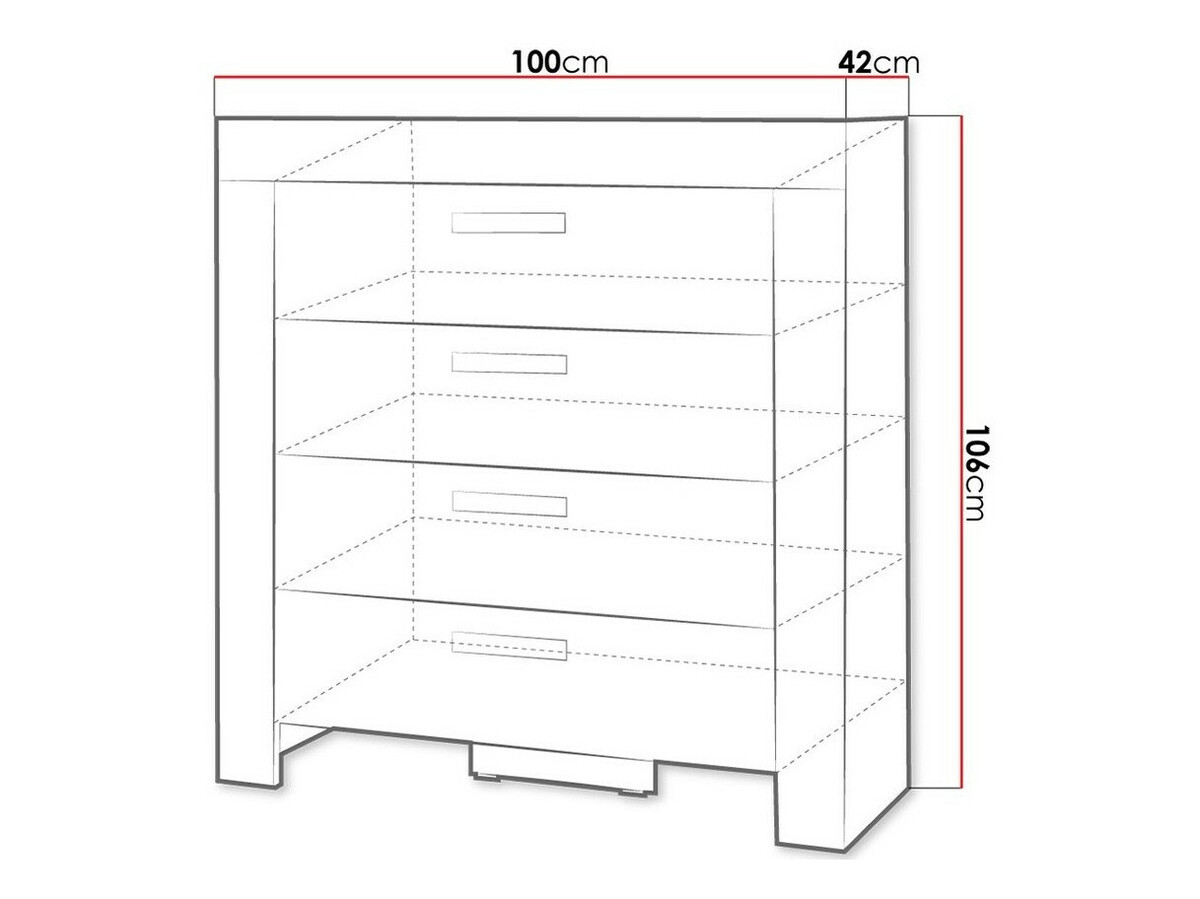 Kомод Melfeli 106 (Сонома Дуб)