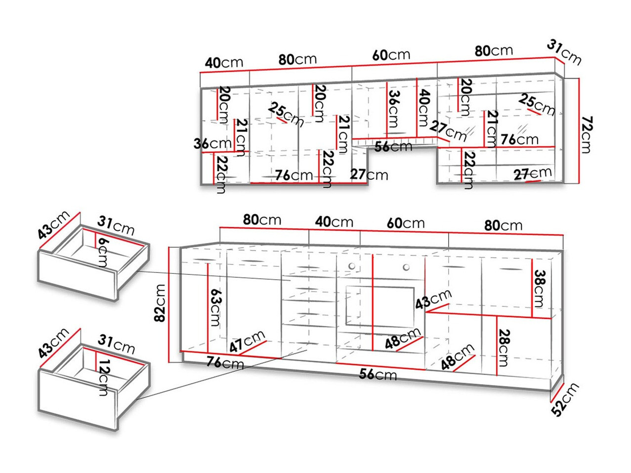 Кухонный гарнитур Tucson 167