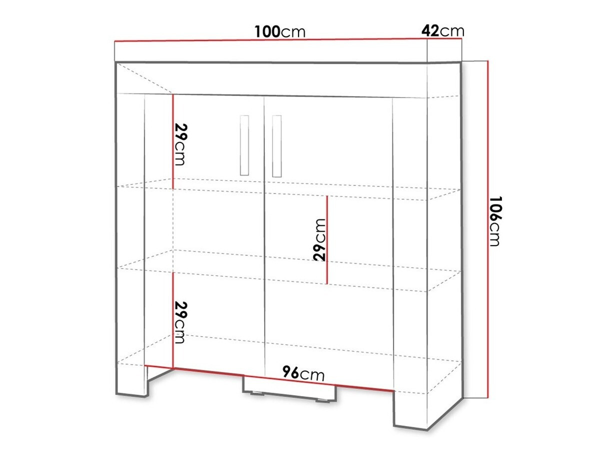 Skapis Melfeli 107 (Sonomas ozols)