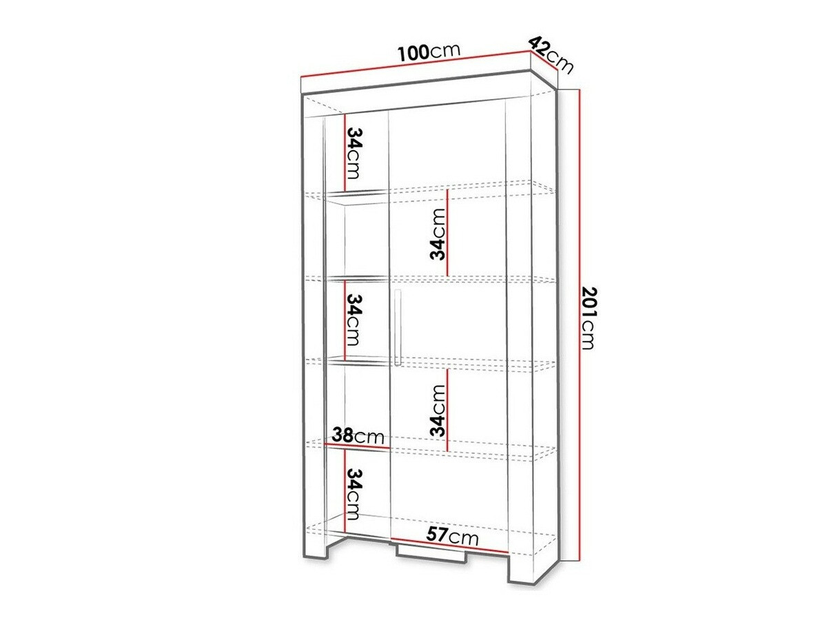 Стеллаж Melfeli 102 (Сонома Дуб)