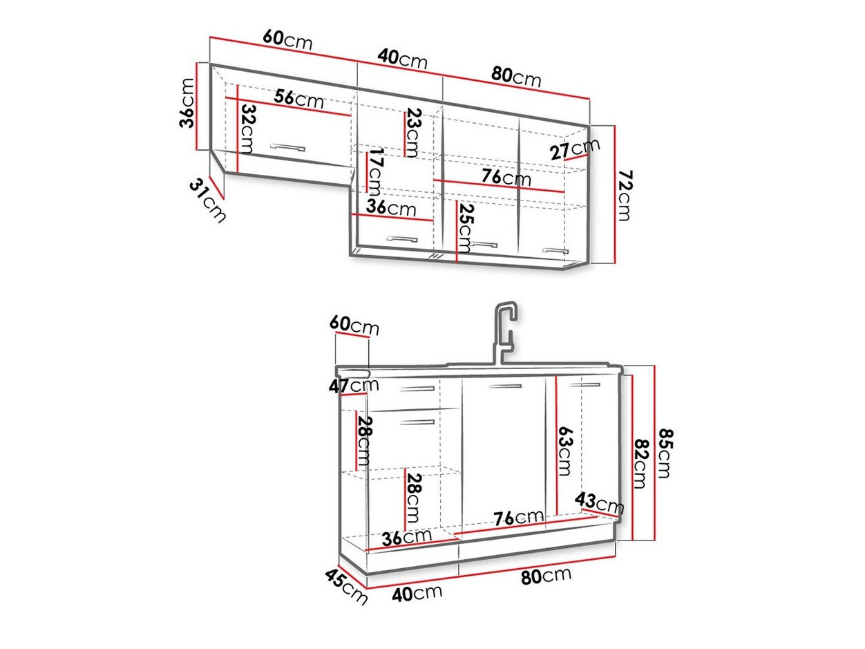 Virtuves komplekts Trenton 172