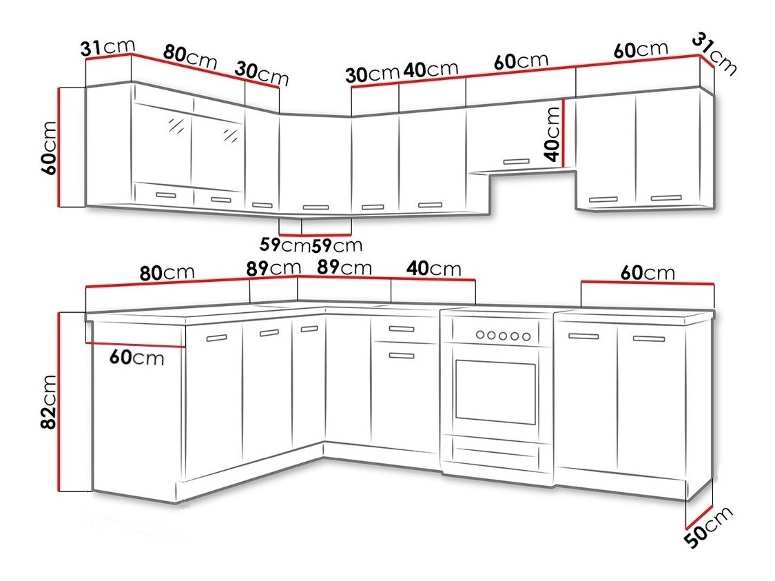 Virtuves komplekts Tucson 164