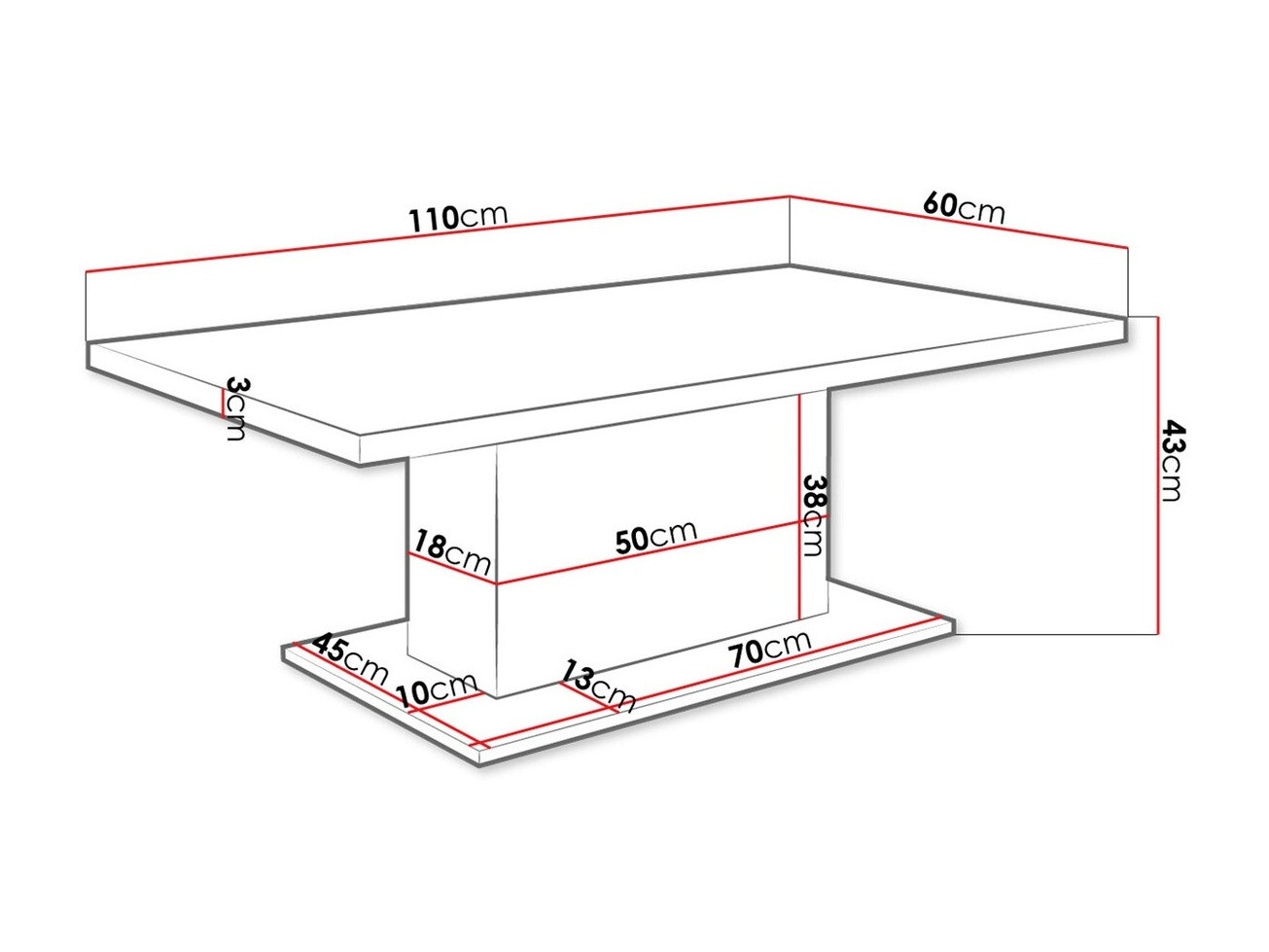 Журнальный столик Tucson 148 (Artisan дуб)