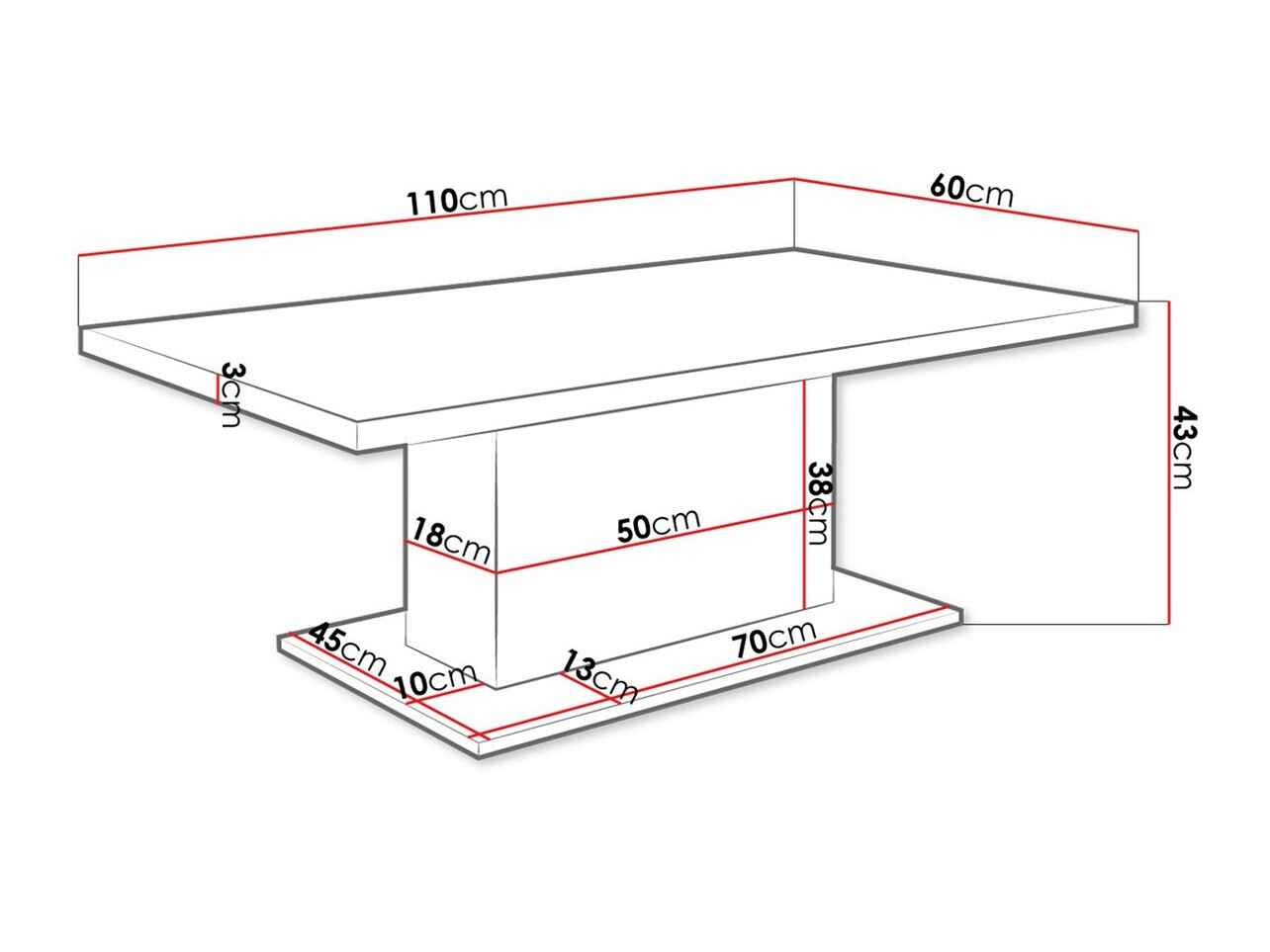 Журнальный столик Tucson 148 (Сонома Дуб)