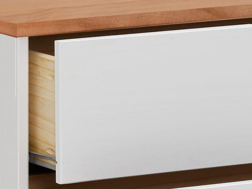 Kомод Denton 544 (Белый + Коричневый)