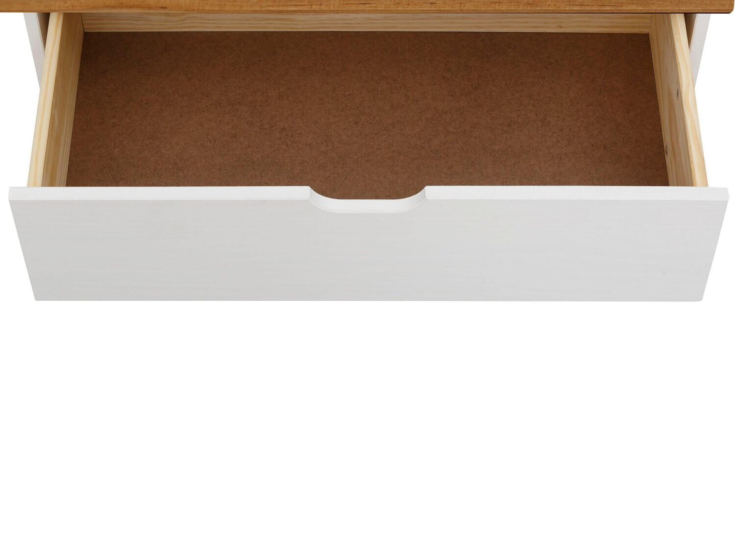 Kомод Denton 544 (Белый + Коричневый)