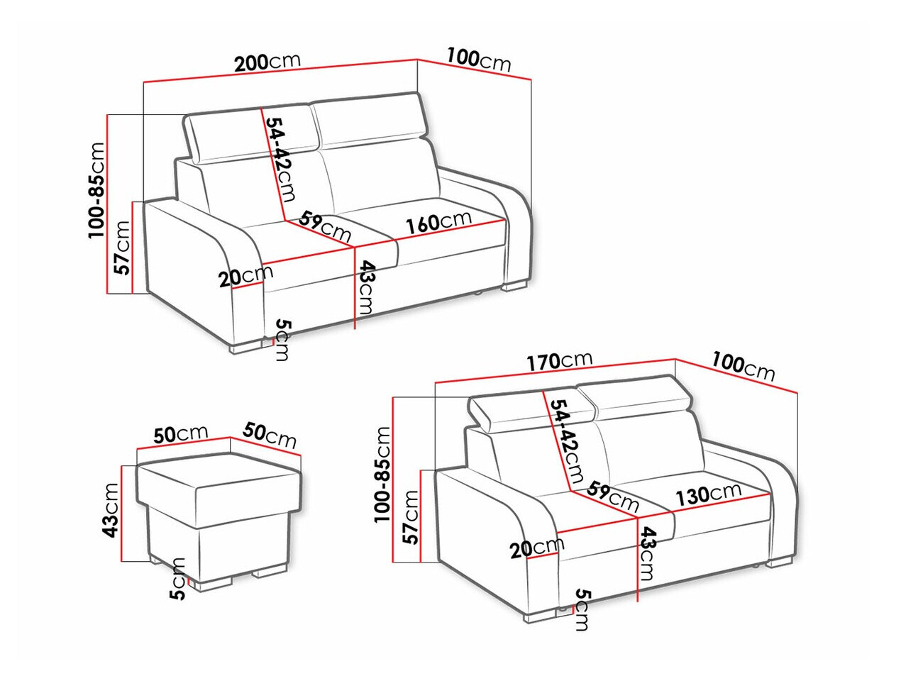 Mīksto mēbeļu komplekts Etrcala 107 (Crown 18)
