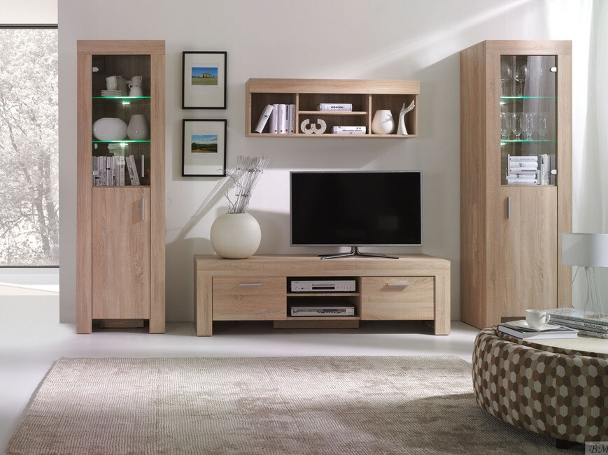 Настенная полка Melfeli 123 (Сонома Дуб)