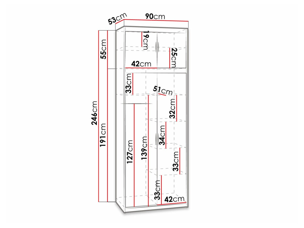Шкаф Novduni 103 (Сонома Дуб)