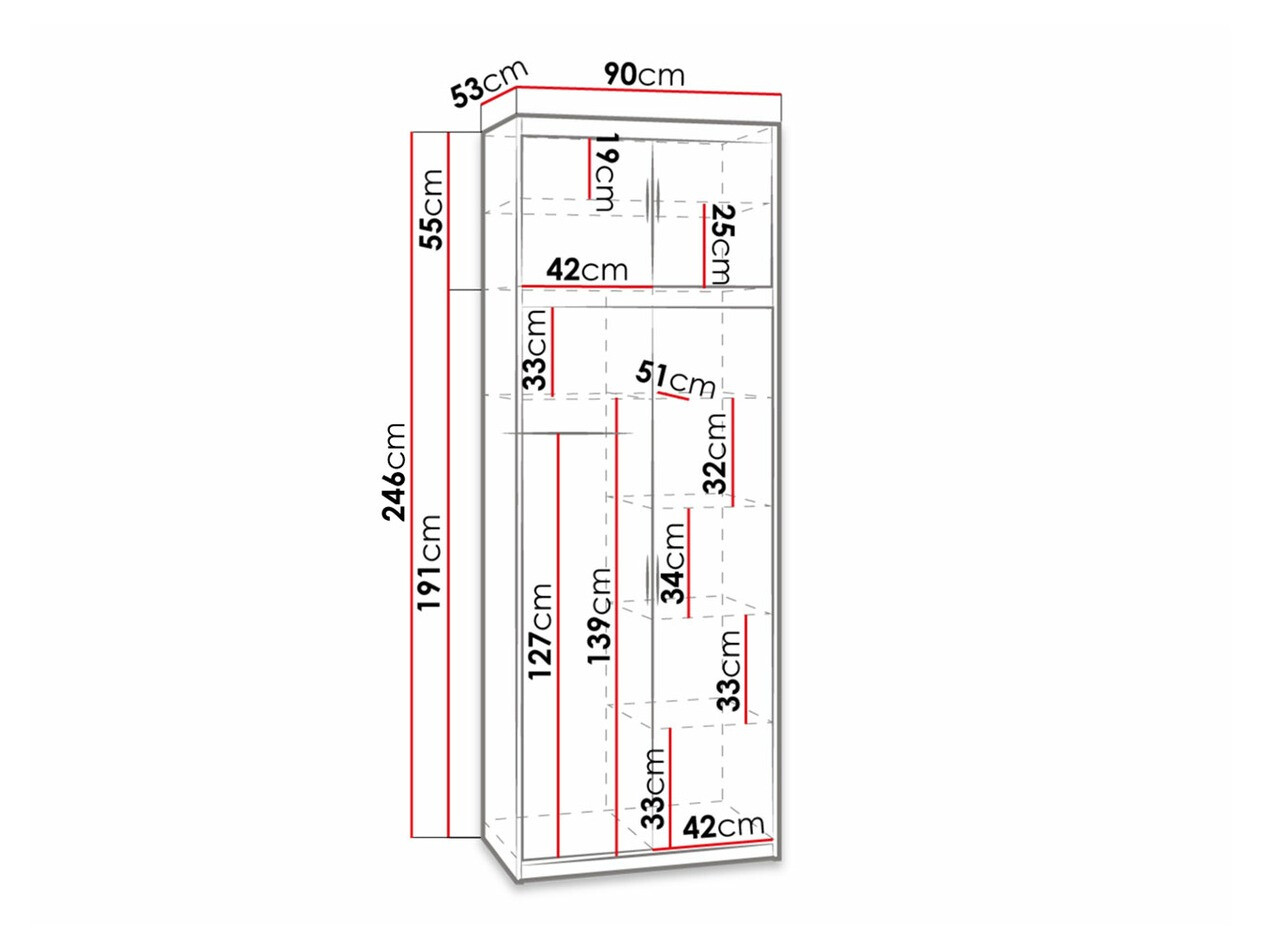Skapis Novduni 103 (Balts)