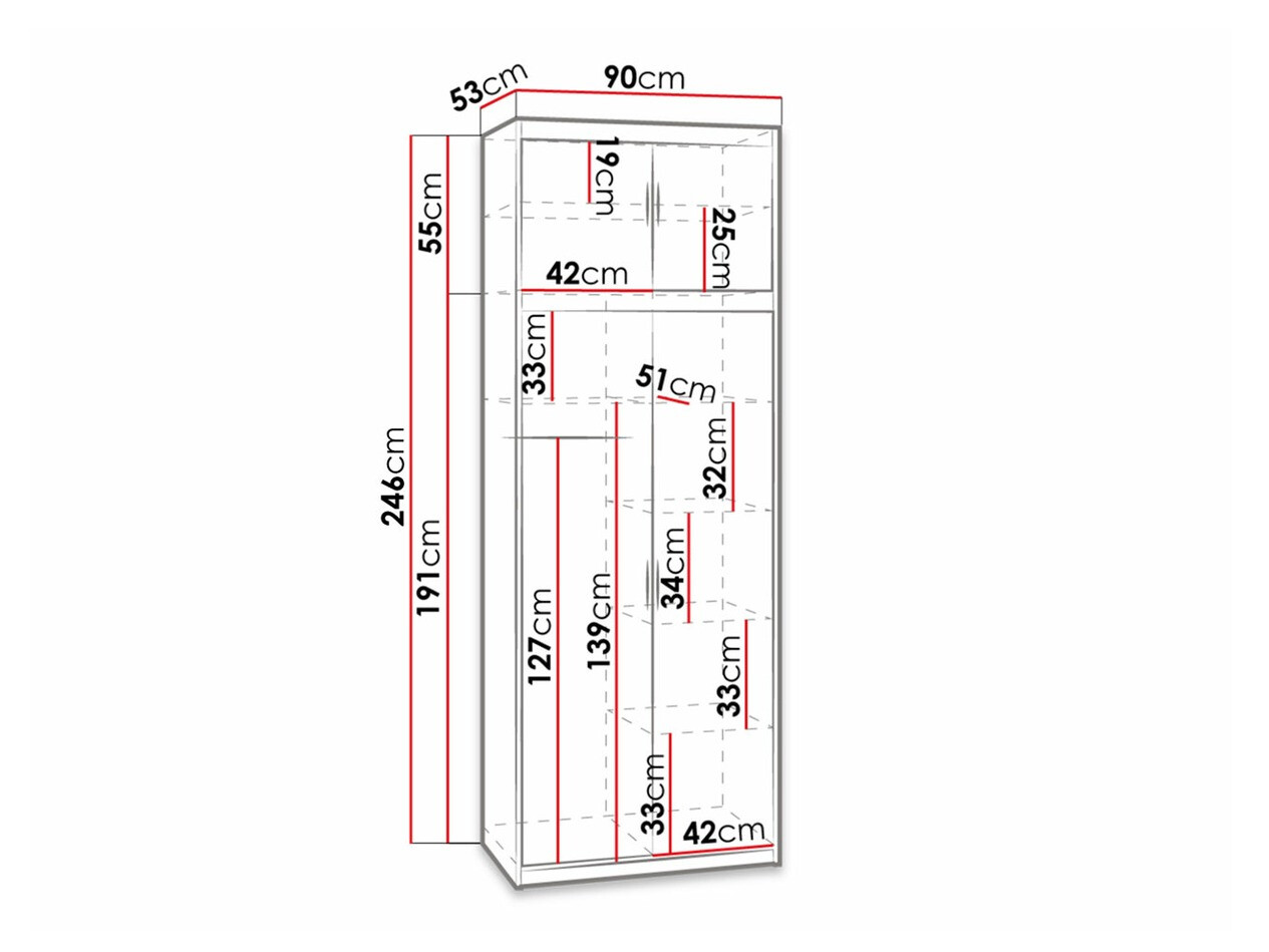 Skapis Novduni 103 (Lefkas ozols)