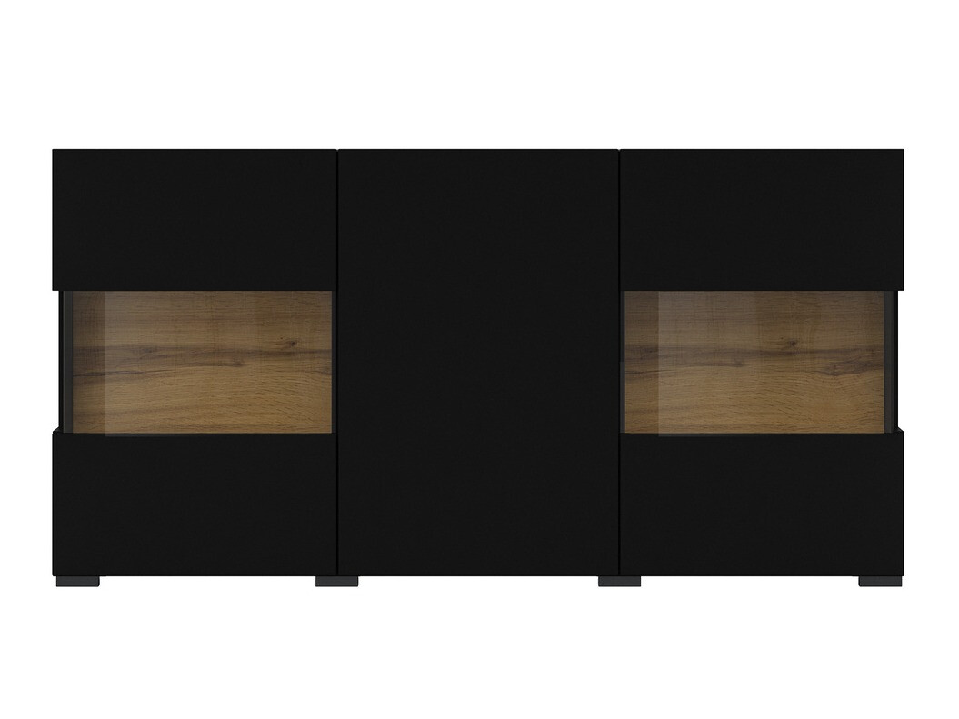 Skapis Revmiru 102 (Melns + Votan ozols)