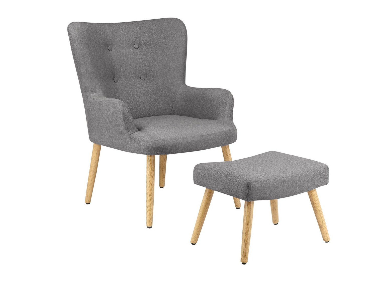 Atpūtas krēsls Denton 326 (Pelēks + Brūns)