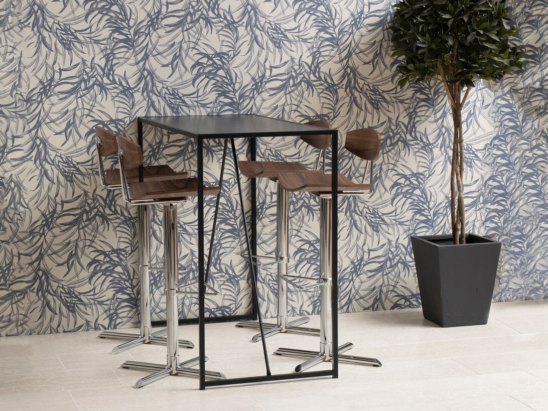 Bāra galds Norsica Sevferi 162 (Melns + Tumši pelni)