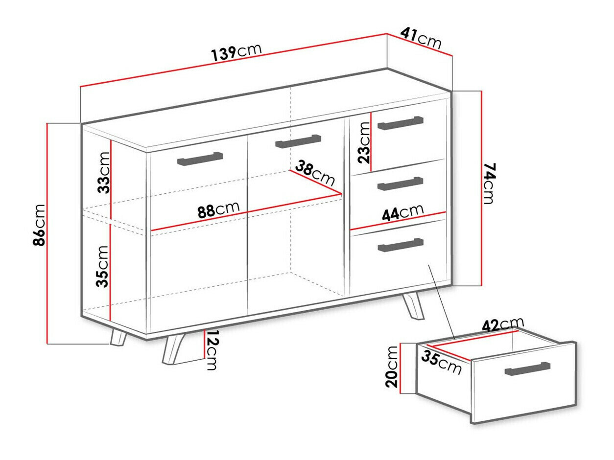 Kumode Dortivu 118 (Zaļš + Zelta)