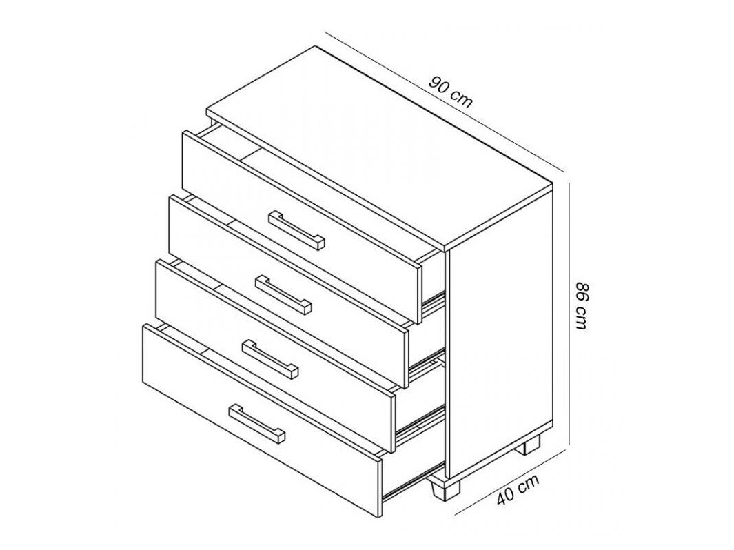 Kомод Cirevau 136 (Венге)
