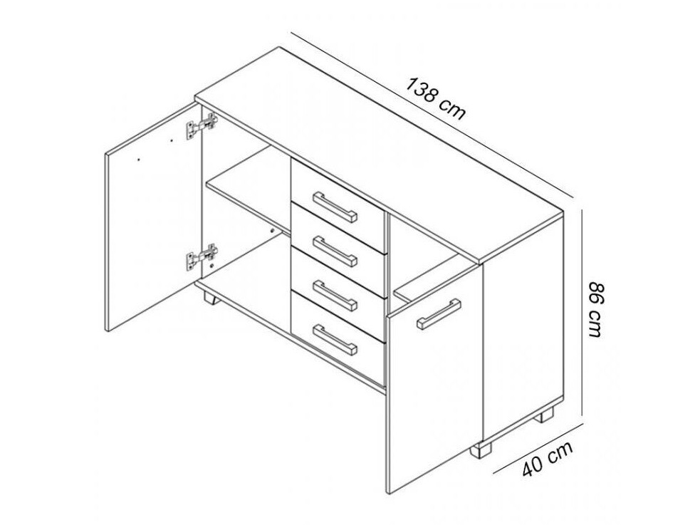 Kомод Cirevau 137 (Венге)