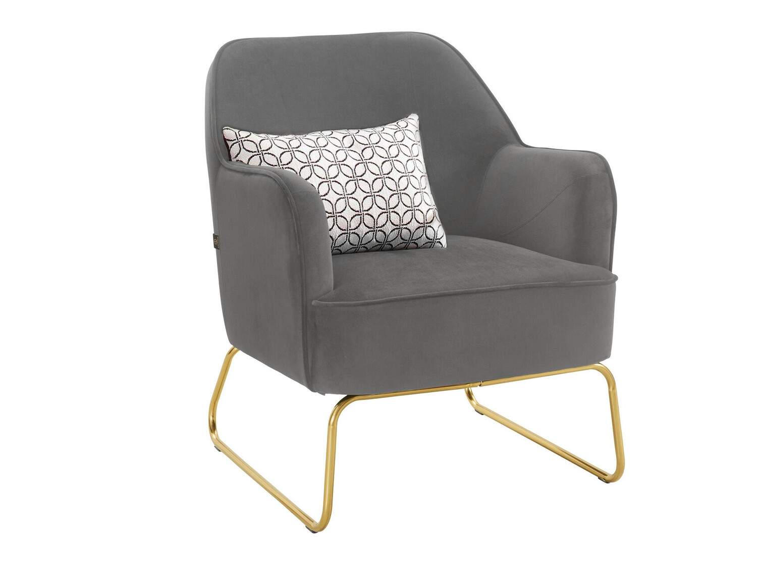 Krēsls Denton 327 (Pelēks + Zelta)