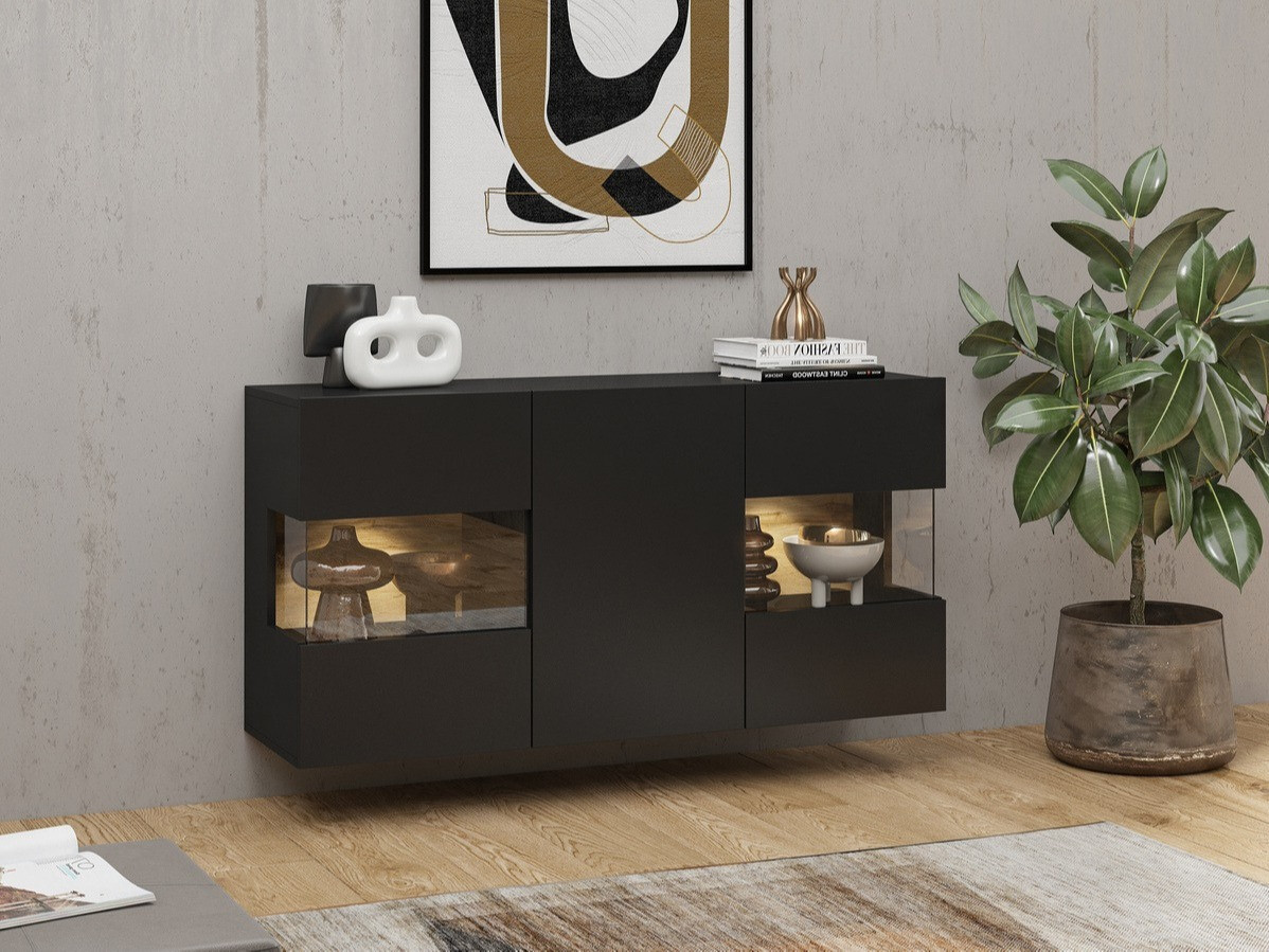 Шкафчик Revmiru 102 (Чёрный + Дуб вотан)