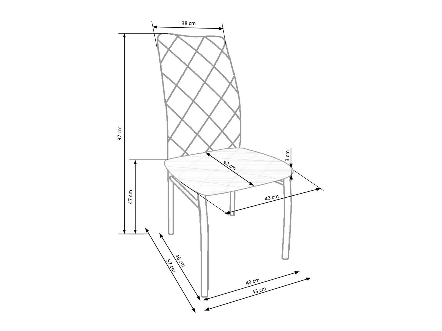 Стул Houston 525 (Тёмно-серый)