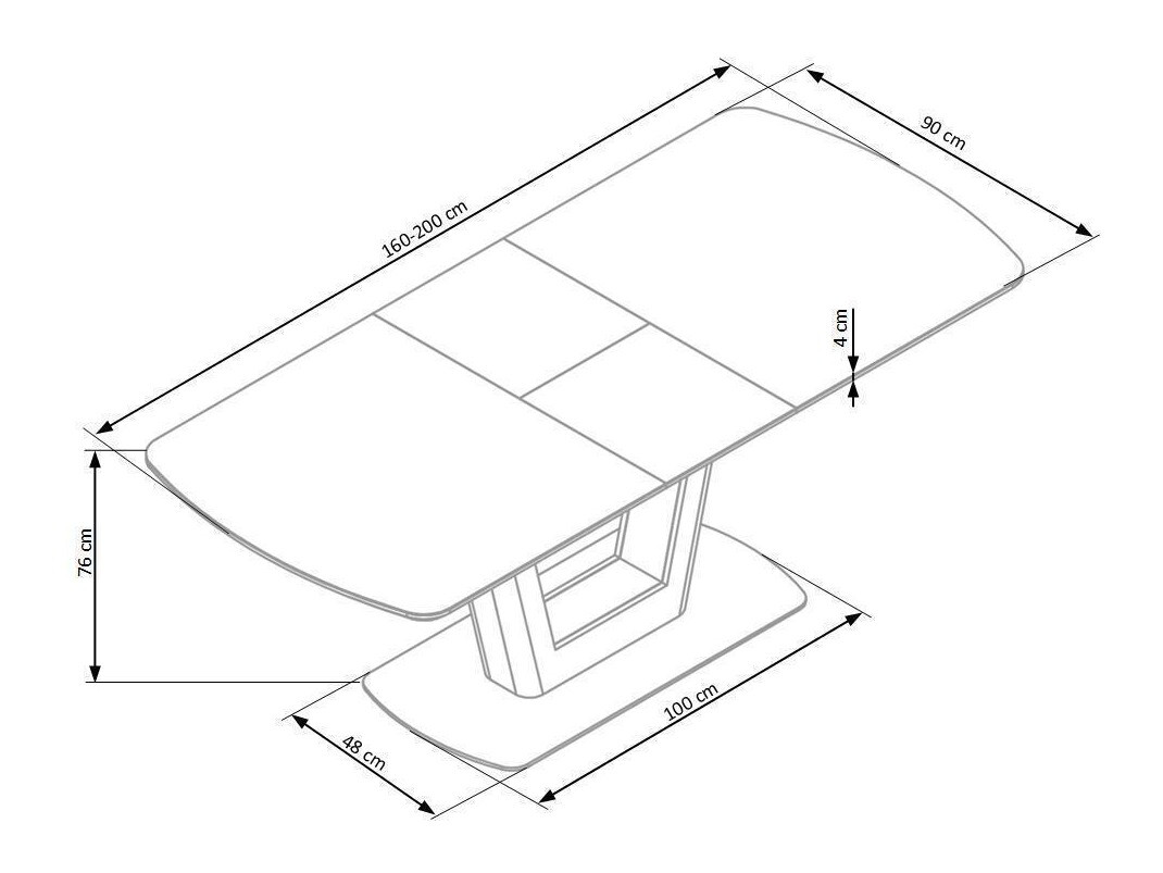 Cтол Houston 722 (Антрацит)