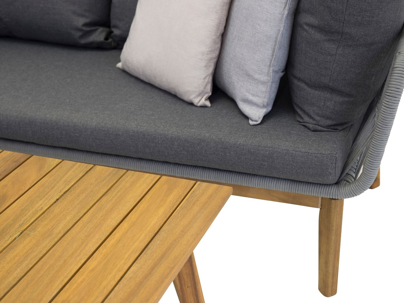 Dārza mēbeļu komplekts Dallas 1085 (Akācija + Pelēks)