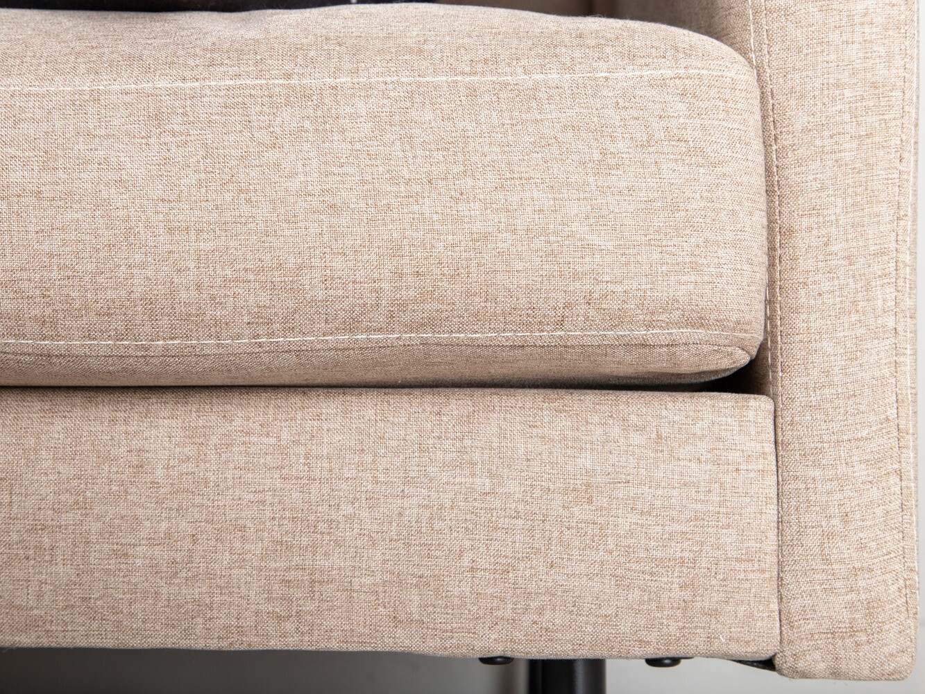 Dīvāns Fercame 100 (Gaiši brūns + Melns)