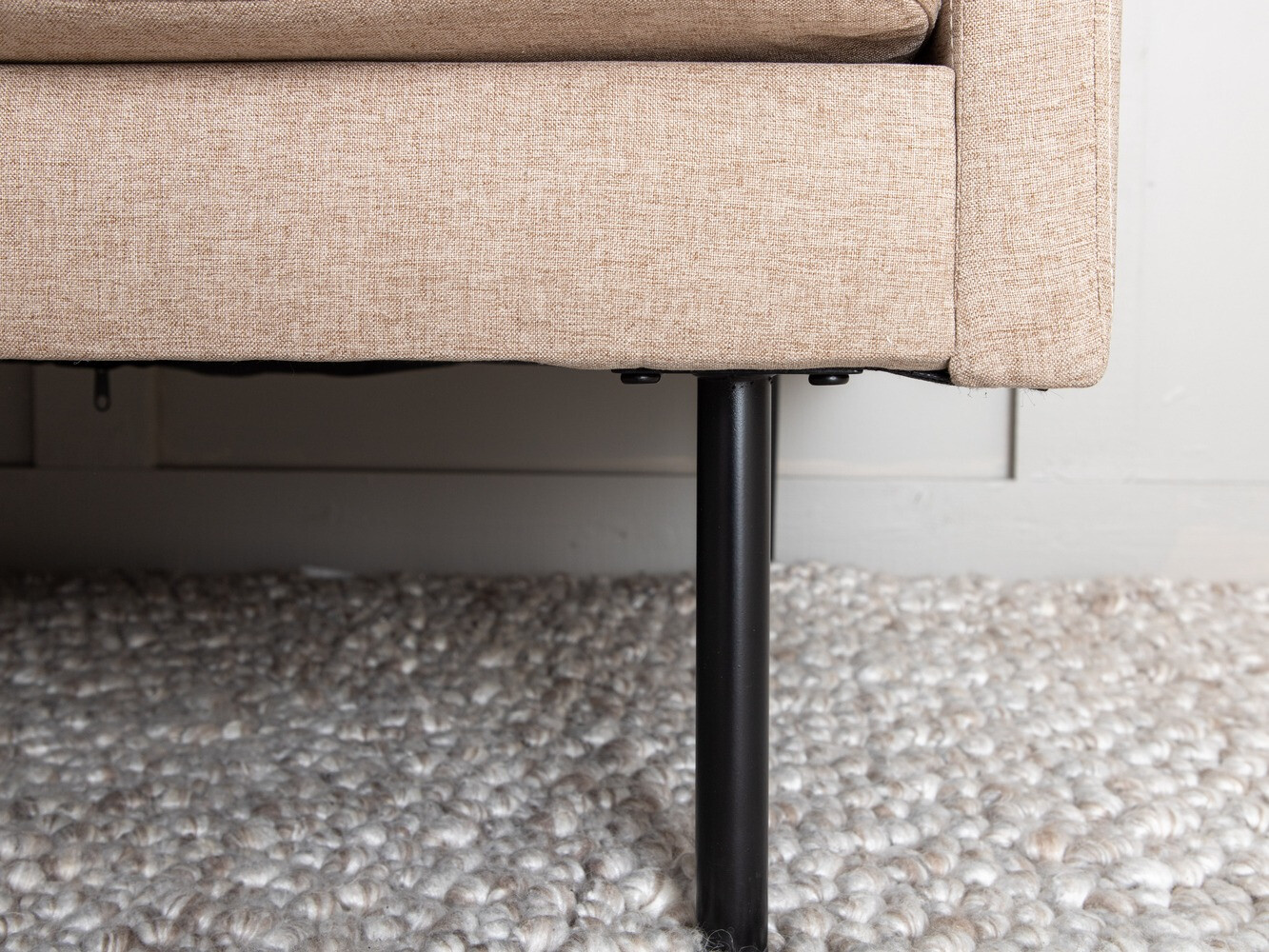 Dīvāns Fercame 100 (Gaiši brūns + Melns)