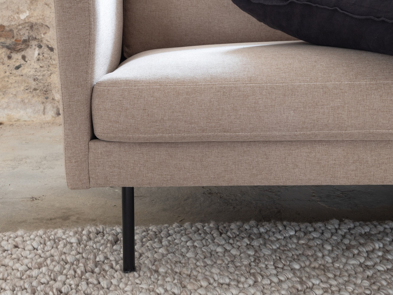 Dīvāns Fercame 103 (Brūns + Melns)