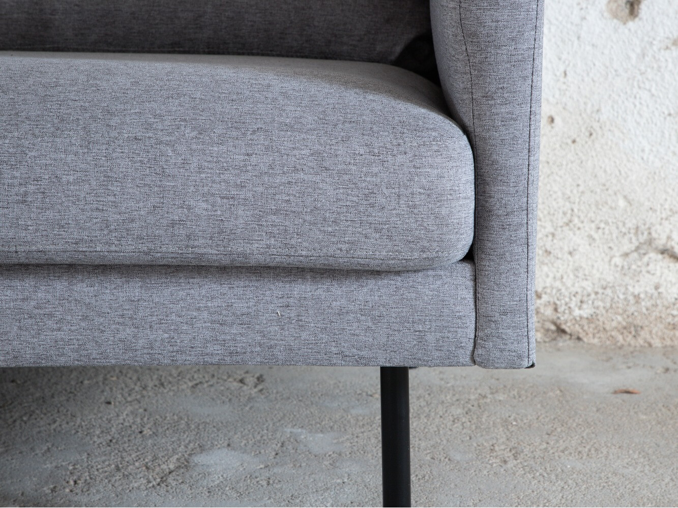 Dīvāns Fercame 103 (Pelēks + Melns)