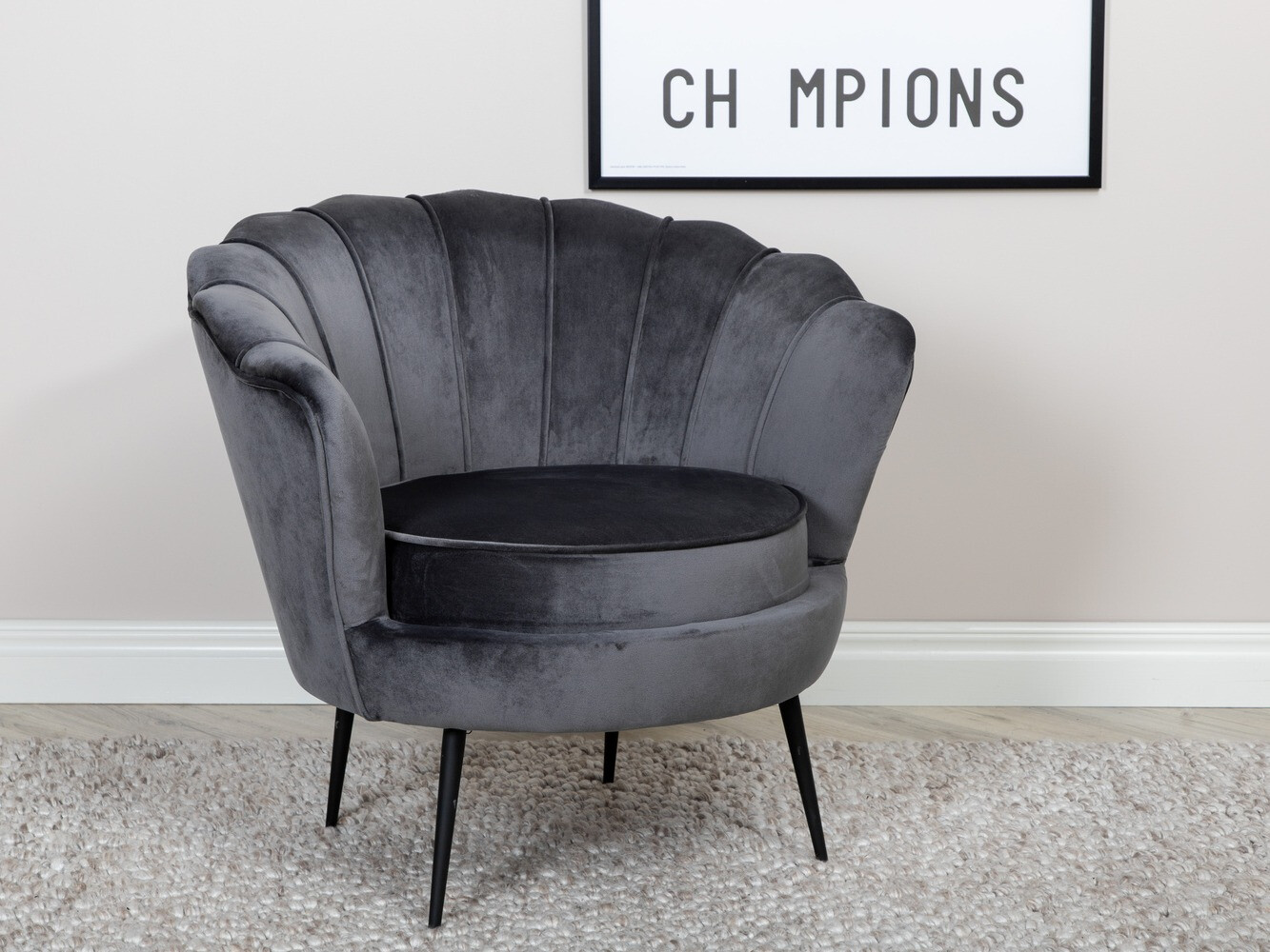 Кресло Dallas 1705 (Тёмно-серый + Чёрный)