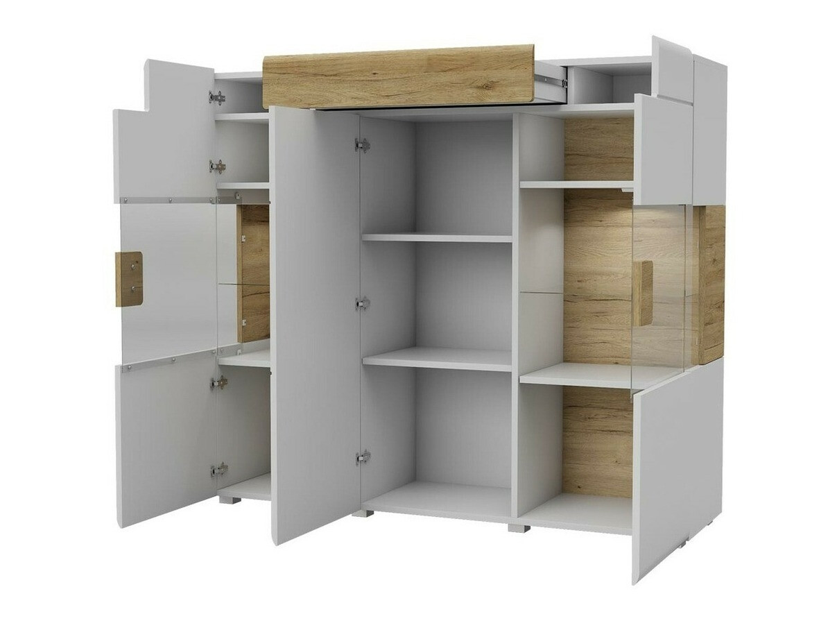 Шкафчик Torsone 100 (Белый + Глянцевый белый)