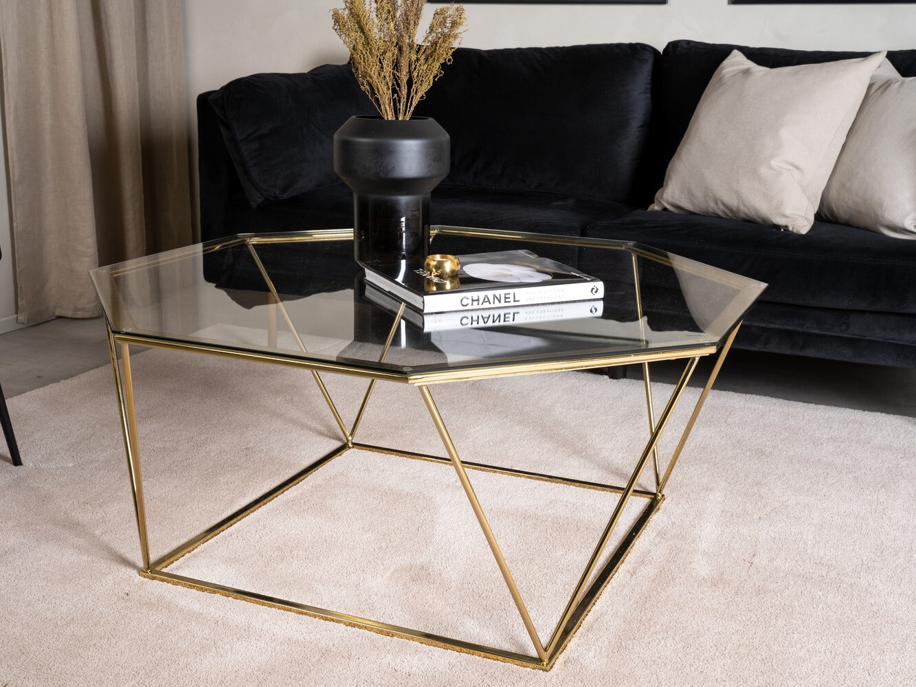 Žurnālu galdiņš Dallas 4211 (Zelta)