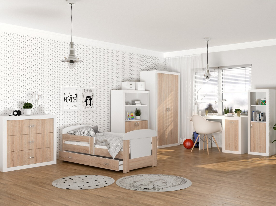 Письменный cтол Tentive 102 (Белый + Сонома Дуб)