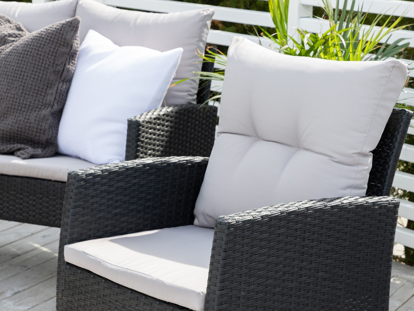 Садовый комплект Dallas 2473 (Чёрный + Серый)