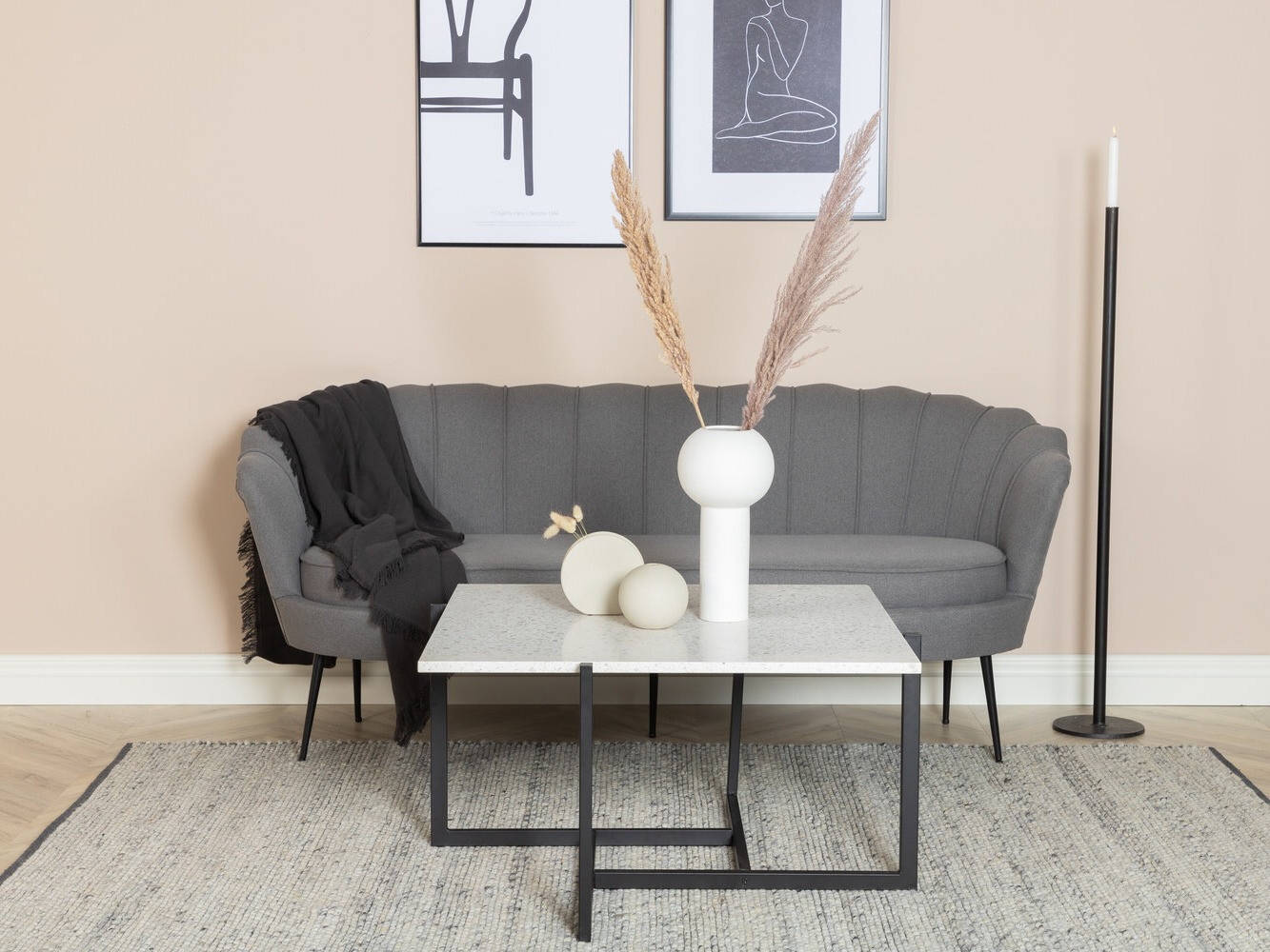 Диван Dallas 2917 (Серый + Чёрный)