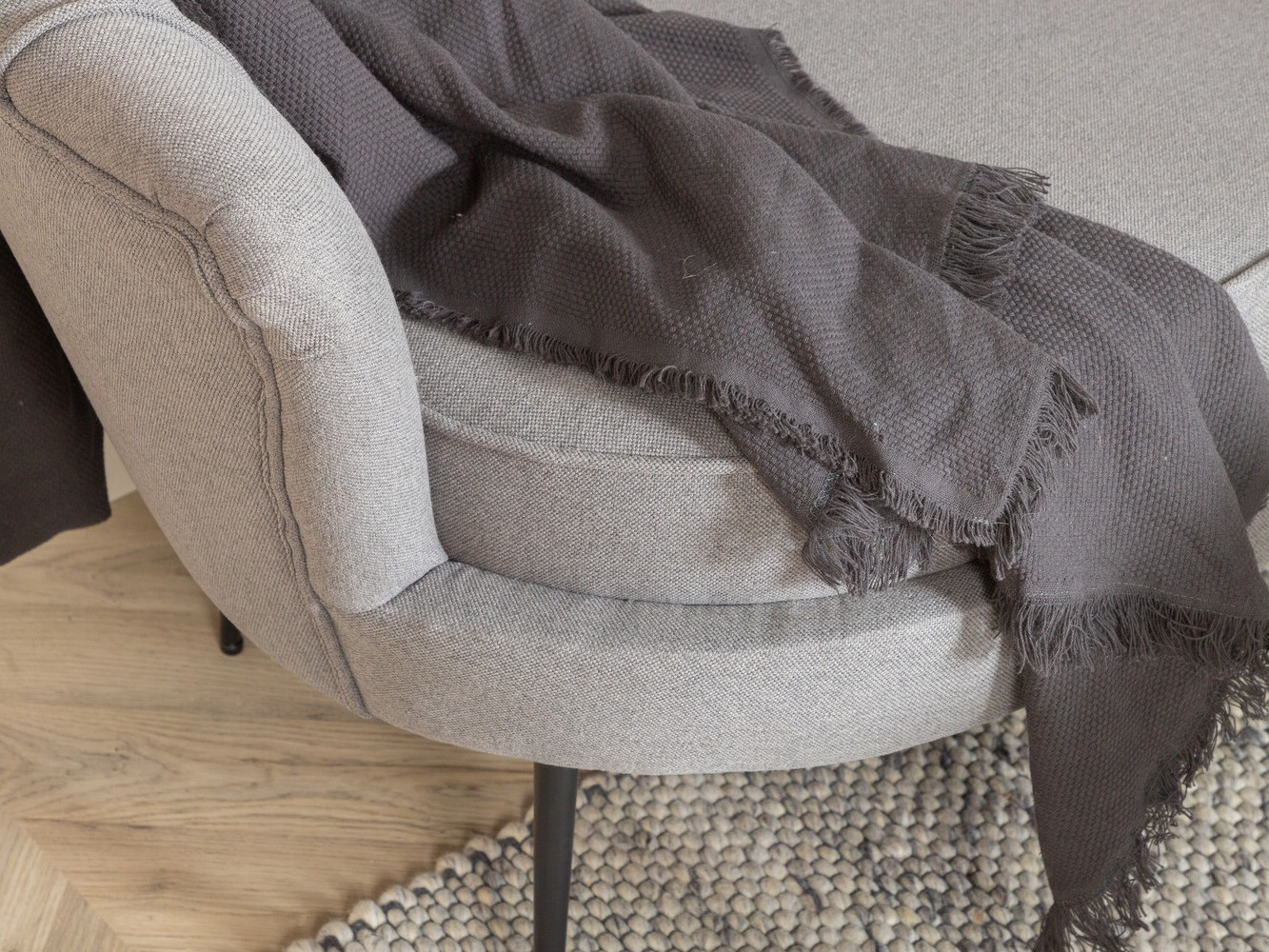 Dīvāns Dallas 2917 (Pelēks + Melns)