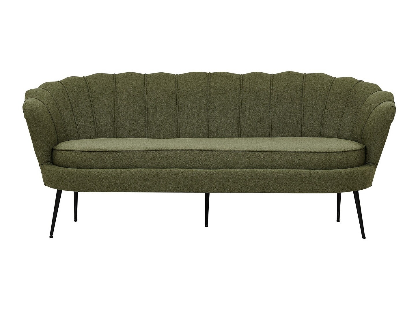 Dīvāns Dallas 2917 (Putekļaini zaļa + Melns)