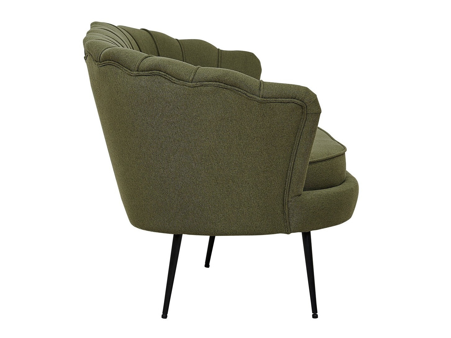 Dīvāns Dallas 2917 (Putekļaini zaļa + Melns)