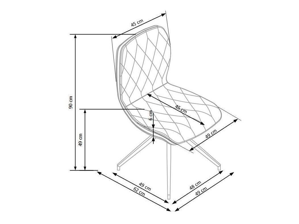 Krēsls Houston 329 (Brūns)