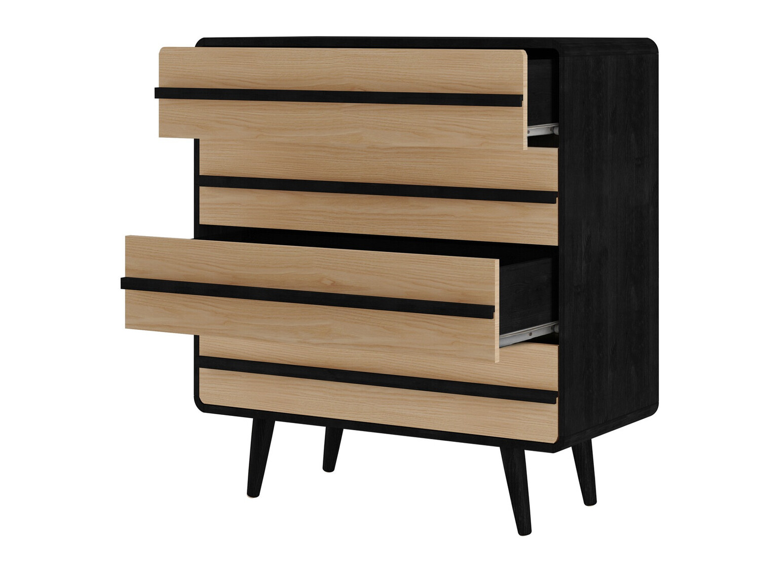 Kumode Denton 566 (Melns + Ozols)