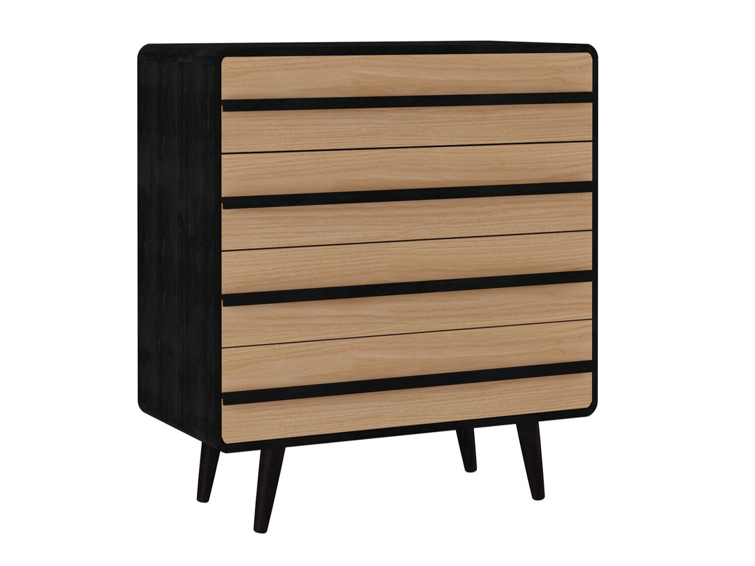 Kumode Denton 566 (Melns + Ozols)