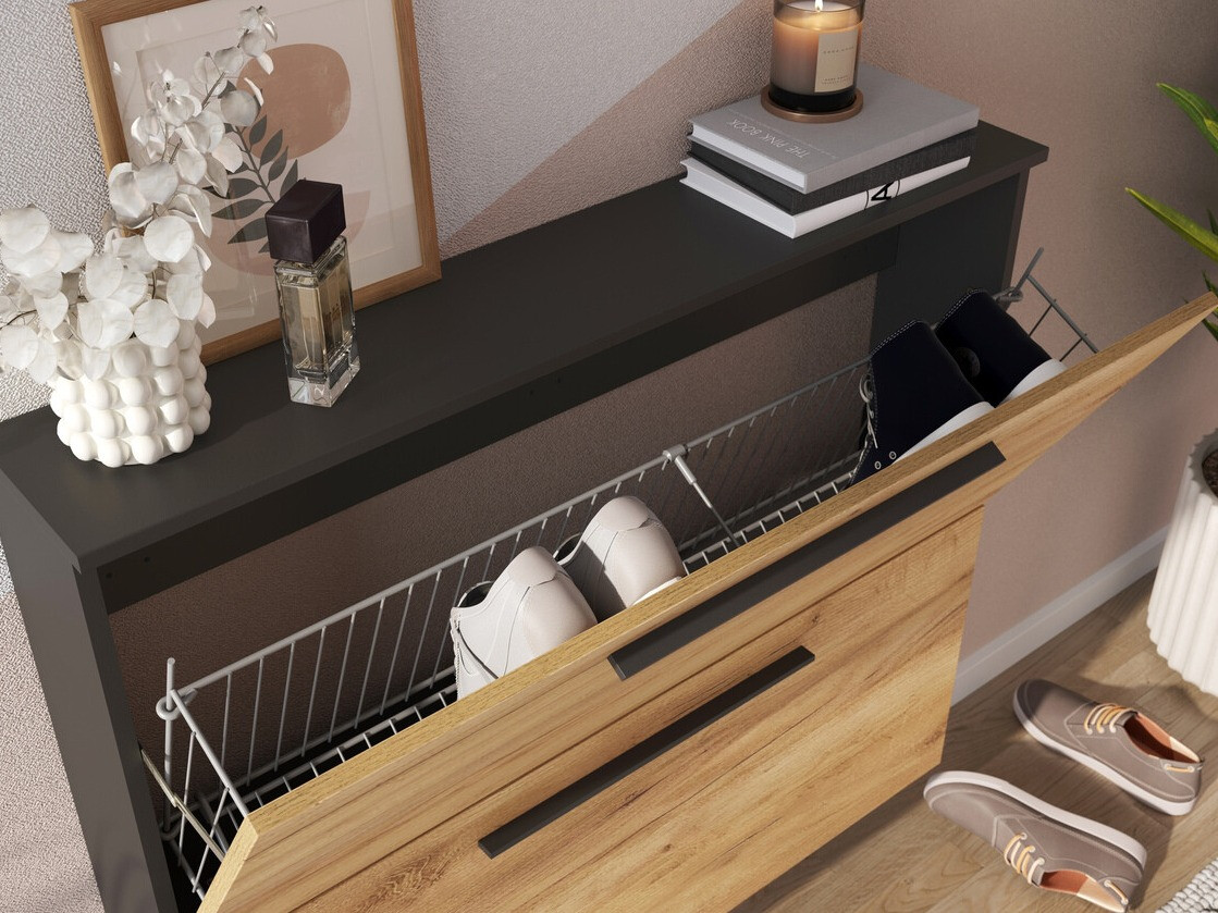 Kurpju kaste Sacramento 349 (Navarra ozols + Grafīts)