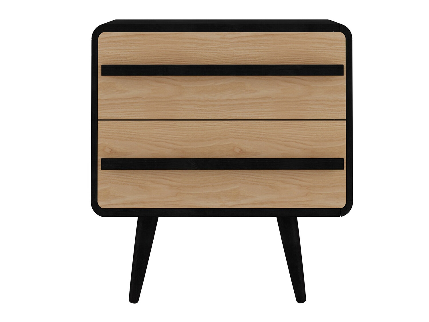 Прикроватная тумбочка Denton 567 (Чёрный + Дуб)