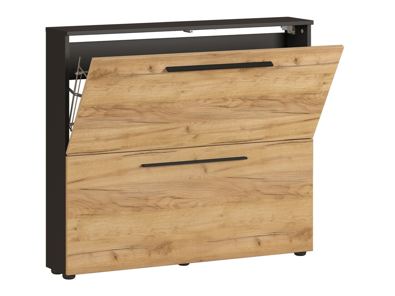 Тумба для обуви Sacramento 349 (Navarra дуб + Графит)