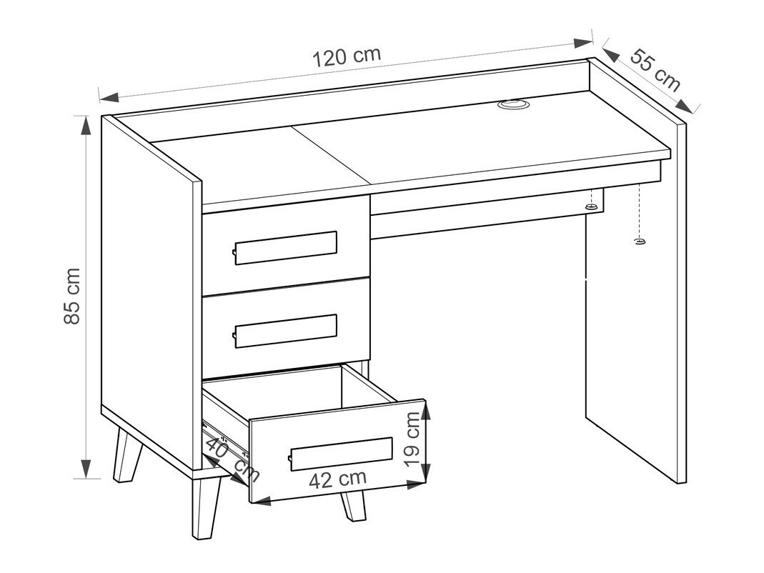 Письменный cтол Oderevu 107