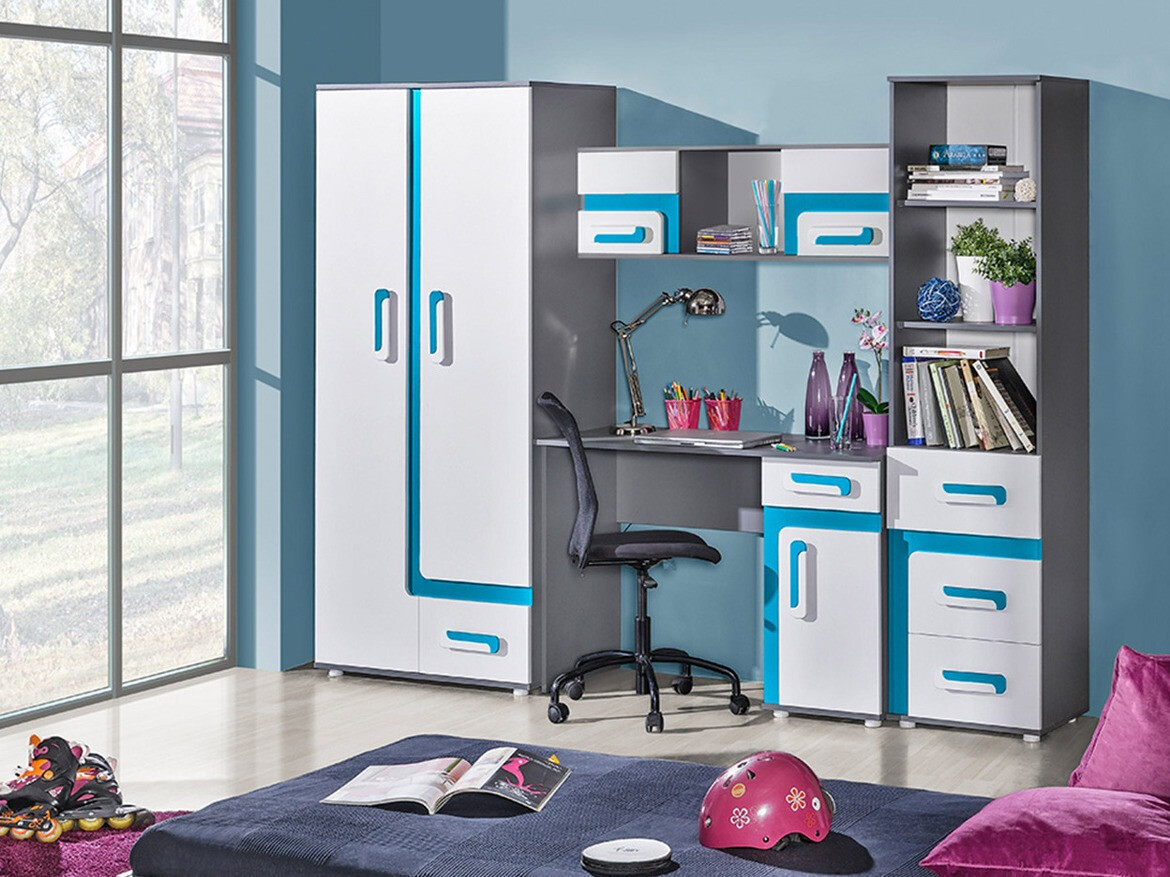 Rakstāmgalds Levtala 109 (Antracīts + Balts + Tirkīzs)