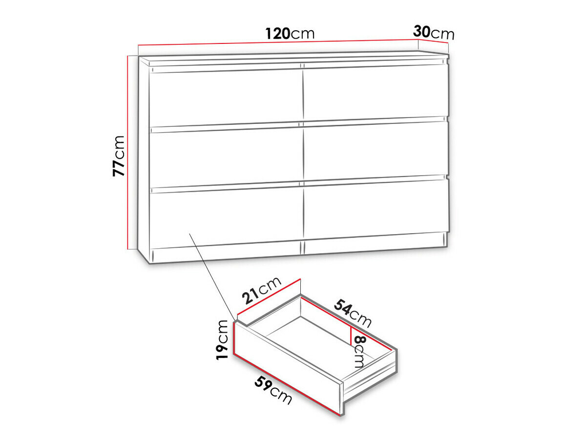Kомод Comfivo 186 (Чёрный)