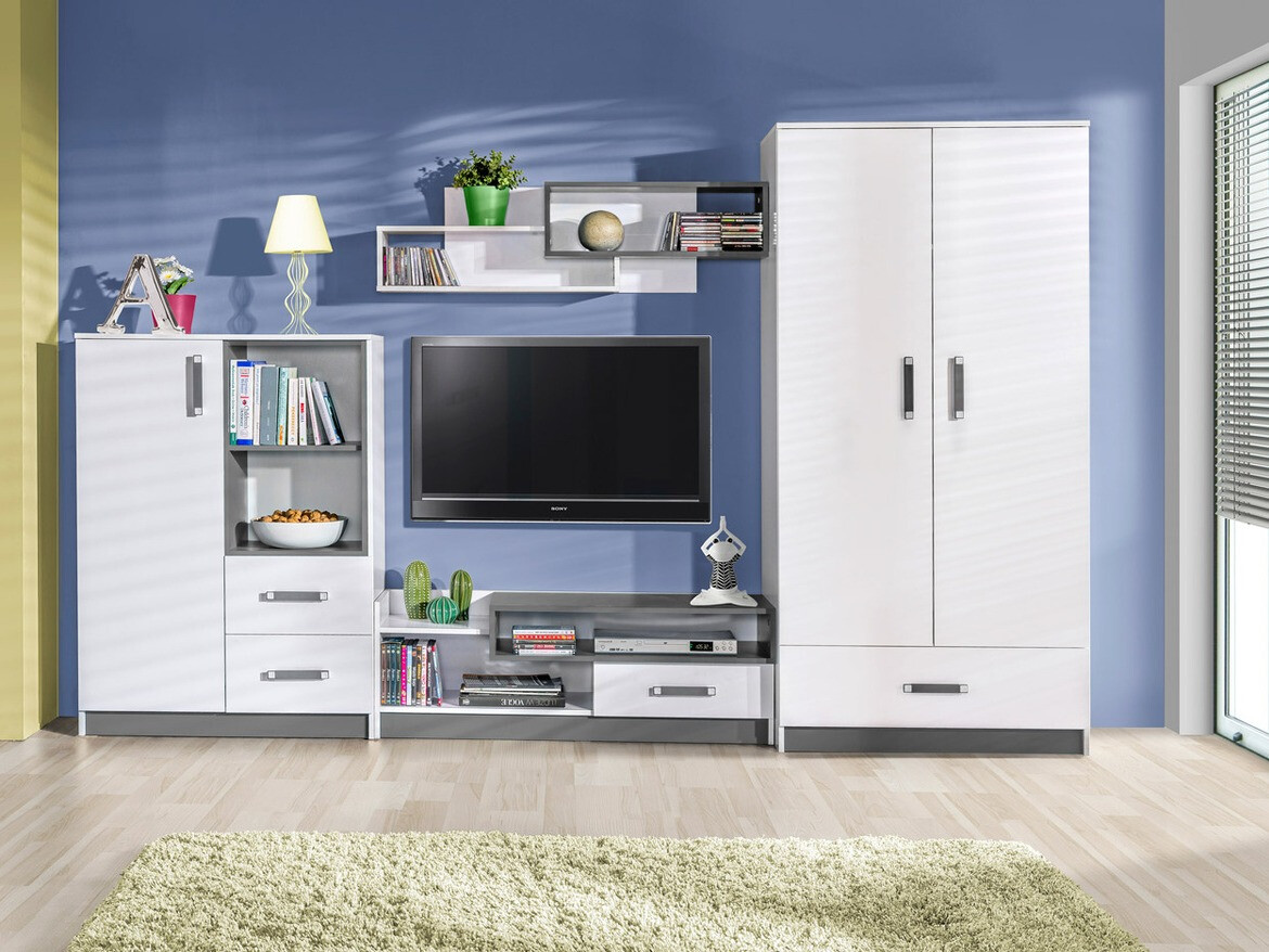 Набор для гостиной Lorlare 101 (Белый + Серый)